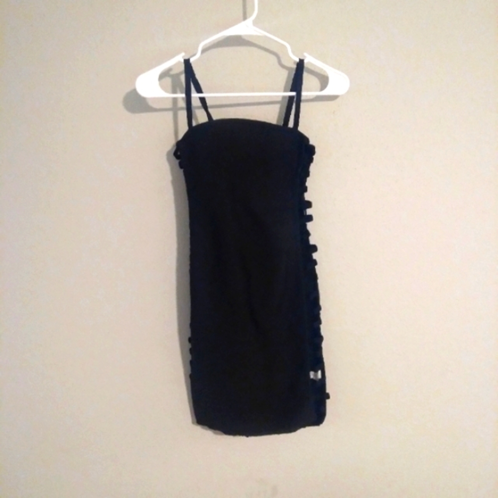 Akira black open sides stretch dress